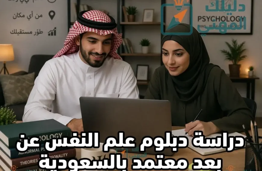 دبلوم علم النفس عن بعد معتمد بالسعودية