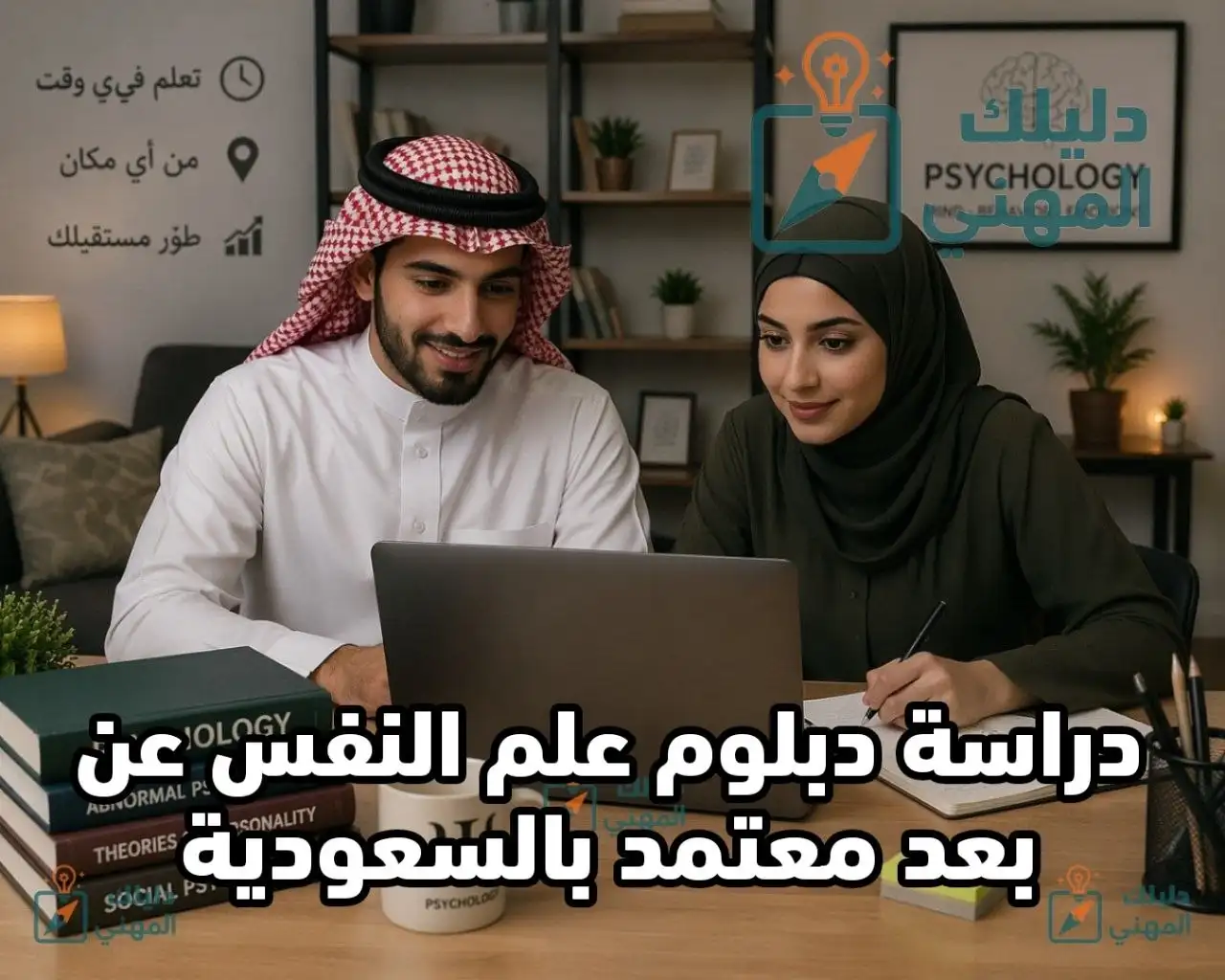 دبلوم علم النفس عن بعد معتمد بالسعودية